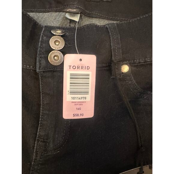 Torrid Black Jegging Jeans Size 16S NWT - Picture 5 of 8